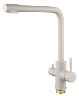 Смеситель для кухни Shevanik S868X с подключением фильтра песочный